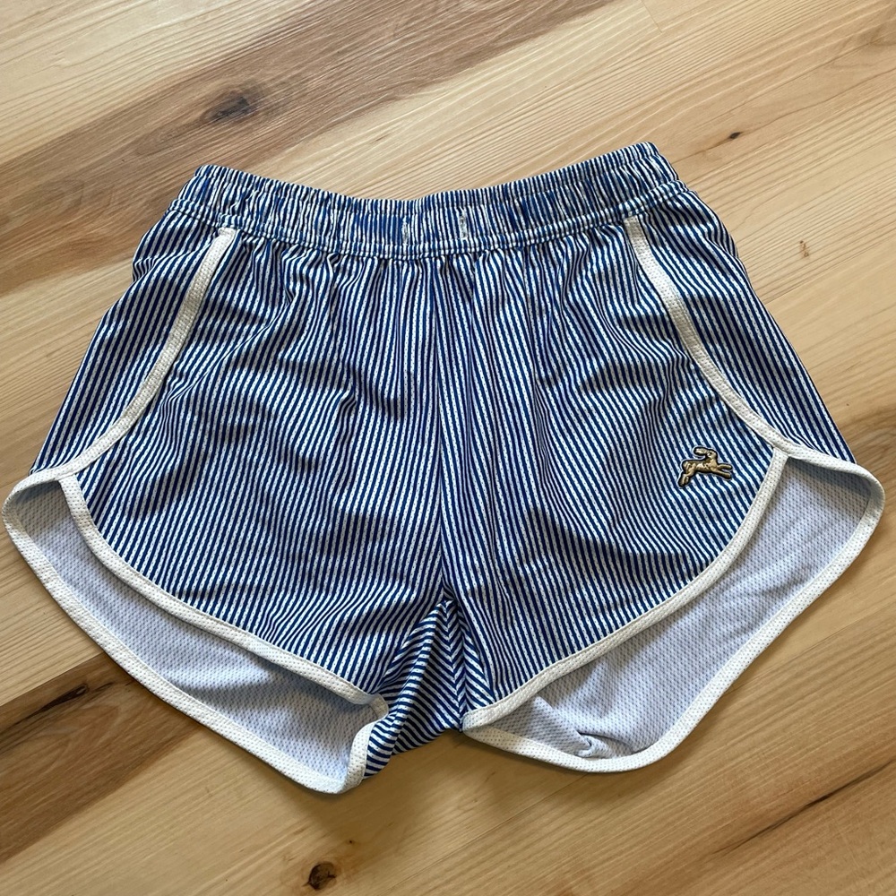 Tracksmith blue stripe shorts xs excellent